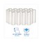 Boardwalk 10 Gallon 6 mic 24 in. x 23 in. Perforated Roll High-Density Can Liners - Natural (50 Bags/Roll, 20 Rolls/Carton)
